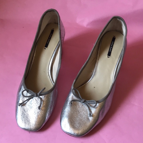 Zara Shoes - Silver Zara leather shoes
